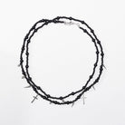 PUNK RAVE Women's Gothic Multilayered Beads Necklace