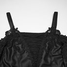 PUNK RAVE Women's Gothic Plunging Off Shoulder Maxi Dress