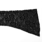 PUNK RAVE Women's Gothic Plunging Sheer Lace Shirt Black