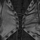 PUNK RAVE Women's Gothic Ripped Hooded Sleeveless Maxi Dress