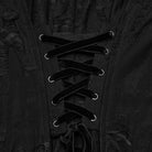 PUNK RAVE Women's Gothic Ripped Mesh Splice Coat with Hood