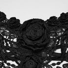 PUNK RAVE Women's Gothic Rose Chain Bralet Black