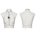 PUNK RAVE Women's Gothic Rose Chain Harness