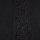 PUNK RAVE Women's Gothic Rose Lace Splice Side Slit Skirt