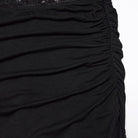 PUNK RAVE Women's Gothic Rose Lace Splice Side Slit Skirt