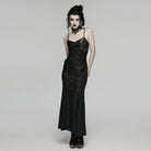 PUNK RAVE Women's Gothic Rose Ribbon Hat