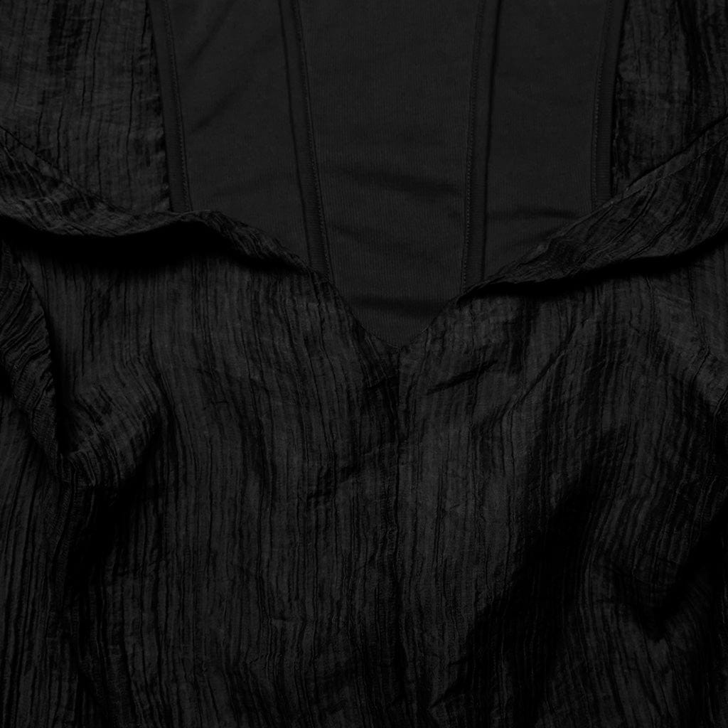PUNK RAVE Women's Gothic Ruched  Slip Dress