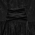 PUNK RAVE Women's Gothic Ruffled Lace Splice Layered Ball Gown Dress