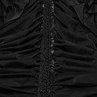 PUNK RAVE Women's Gothic Ruffled Lace Splice Layered Ball Gown Dress