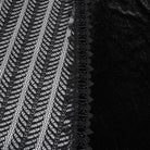 PUNK RAVE Women's Gothic Ruffled Lace Splice Velvet Fishtail Skirt