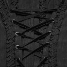 PUNK RAVE Women's Gothic Ruffled Lace-up Long Sleeve Shirt with Detachable Collar