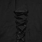 PUNK RAVE Women's Gothic Ruffled Plunging Puff Short Sleeved Shirt