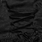 PUNK RAVE Women's Gothic Ruffled Spaghetti Strap Lace Long Toned Horn Sleeved Shirt