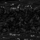 PUNK RAVE Women's Gothic Sequin Feather Floral Skirt