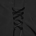 PUNK RAVE Women's Gothic Sheer Ruffled Puff Long Sleeved Shirt