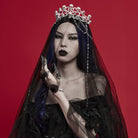 PUNK RAVE Women's Gothic Skull Crown