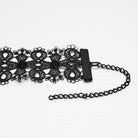 PUNK RAVE Women's Gothic Spiked Lace Choker