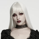 PUNK RAVE Women's Gothic Spiked Lace Choker