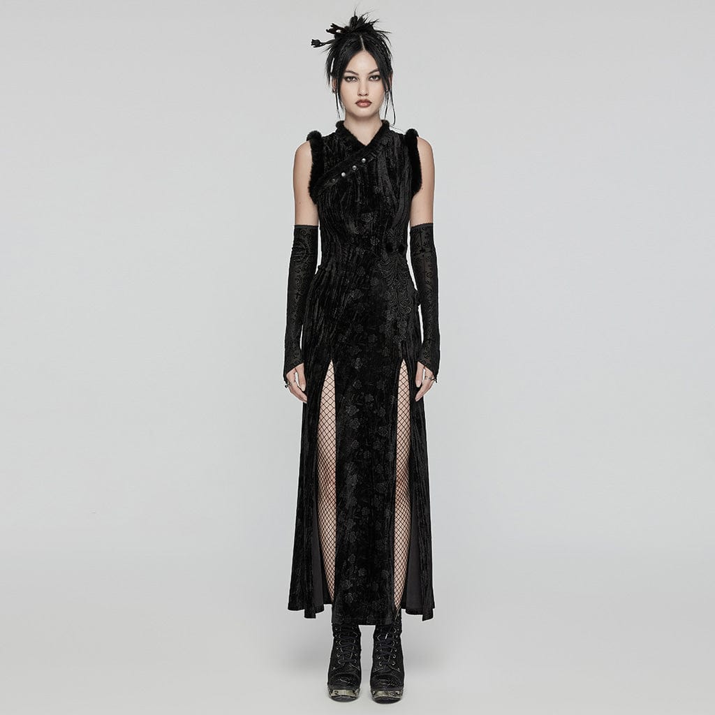 goth prom dress Charming A-line Black Prom Dress,Goth Prom Gown Y7355 – Simplepromdress main image 1