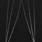 PUNK RAVE Women's Gothic Stand Collar Bat Mesh Splice Chain Shirt Black