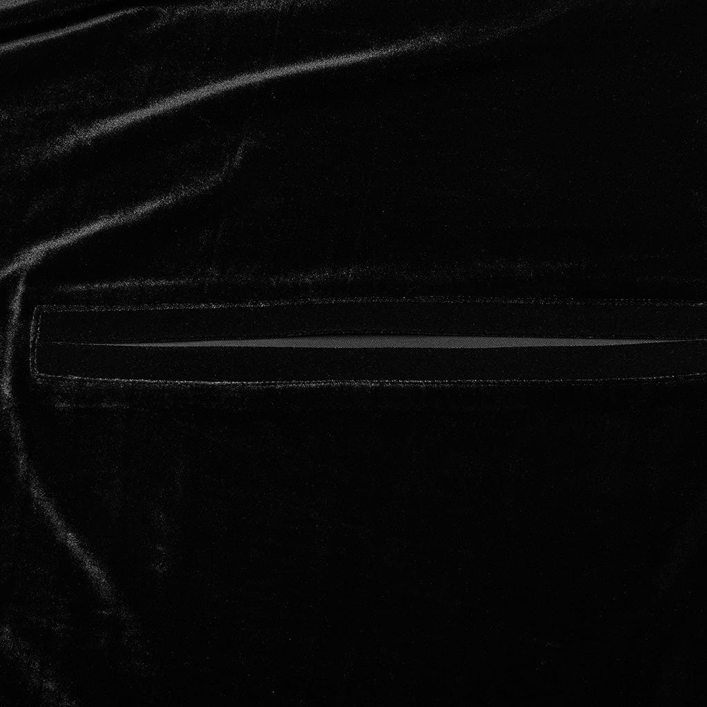 PUNK RAVE Women's Gothic Stand Collar Lace Splice Velvet Cape