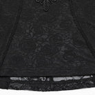 PUNK RAVE Women's Gothic Stand Collar Ruffled Lace Shirt
