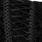 PUNK RAVE Women's Gothic Strappy Ruffled Velvet  Underbust Corset