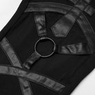 PUNK RAVE Women's Gothic Straps Leggings