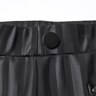 PUNK RAVE Women's Gothic Stripe Faux Leather Leggings