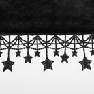 PUNK RAVE Women's Gothic Tassel Faux Fur Splice Velvet Cloak