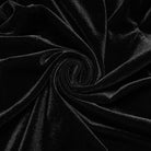 PUNK RAVE Women's Gothic Velvet Ruched Mermaid Skirt Black