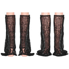 PUNK RAVE Women's Grunge Distressed Knitted Leg Warmers