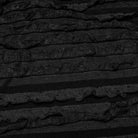 PUNK RAVE Women's Grunge Ruffled Tie-dyed Slip Dress Black