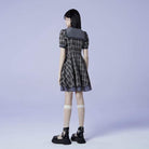 PUNK RAVE Women's Lolita Jk Plaid Dress