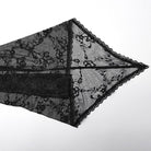 PUNK RAVE Women's Plus Size Gothic Flared Sleeved Lace-up Lace Prom Dress