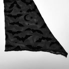 PUNK RAVE Damen-Gothic-Shirt mit unregelmäßigem Fledermaus-Netzstoff in Übergröße