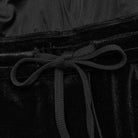 PUNK RAVE Women's Plus Size Gothic Lace-up Lace Splicing Velvet Skirt