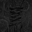 PUNK RAVE Women's Plus Size Gothic Plunging Flared Sleeved Lace-up Shirt