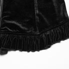 PUNK RAVE Women's Plus Size Gothic Puff Sleeved Gradient Velvet Shirt