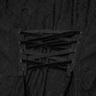 PUNK RAVE Women's Plus Size Gothic Ripped Mesh Splice Coat with Hood