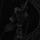 PUNK RAVE Women's Plus Size Gothic Rose Lace Splice Flarerd Pants