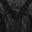 PUNK RAVE Women's Plus Size Gothic Ruffled Lace Splice Embossed Skirt