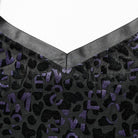 PUNK RAVE Women's Plus Size Punk Contrast Color Leopard Tank Top