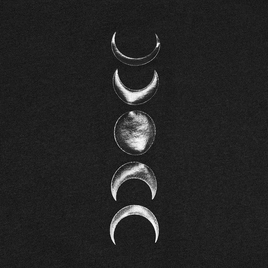 PUNK RAVE Women's Plus Size Punk Irregular Moon Printed Shirt