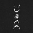 PUNK RAVE Women's Plus Size Punk Irregular Moon Printed Shirt