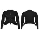 PUNK RAVE Women's Plus Size Punk Irregular Moon Printed Shirt