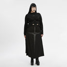 PUNK RAVE Women's Plus Size Punk Irregular Moon Printed Shirt