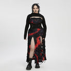 PUNK RAVE Women's Plus Size Punk Solid Color Cape