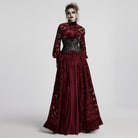 PUNK RAVE Women's Punk Batlike Splice Underbust Corset