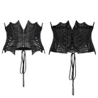 PUNK RAVE Women's Punk Batlike Splice Underbust Corset